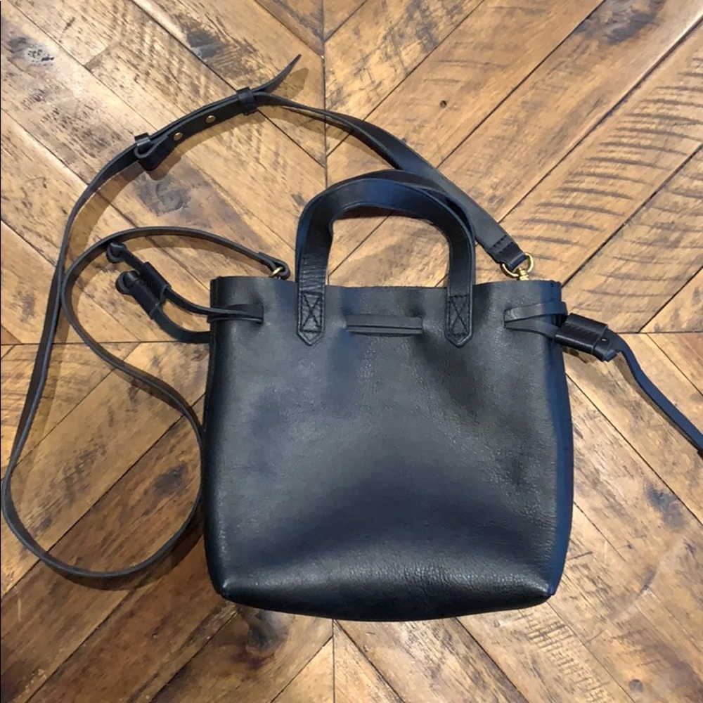 Madewell Small/Mini Drawstring Leather tote
